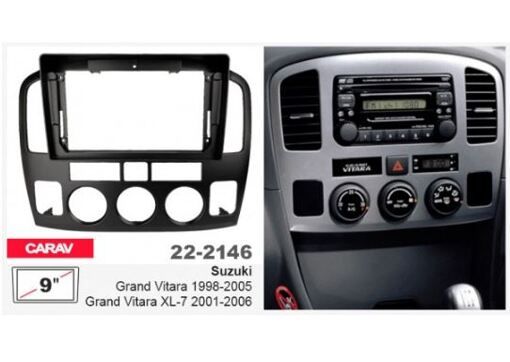 Рамка перехідна Carav 22-2146 Suzuki Grand Vitara, XL-7