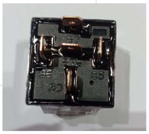 Реле 5-контактне JD1914 12V 40A прозоре з діодом (26001900) без гнізда