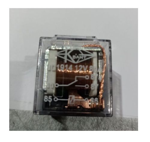 Реле 5-контактне JD1914 12V 40A прозоре з діодом (26001900) без гнізда