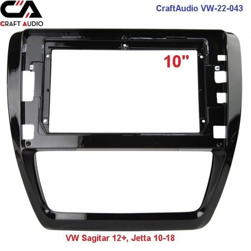 Рамка перехідна CraftAudio VW-22-043 VW Sagitar 2012+ 10&quot;