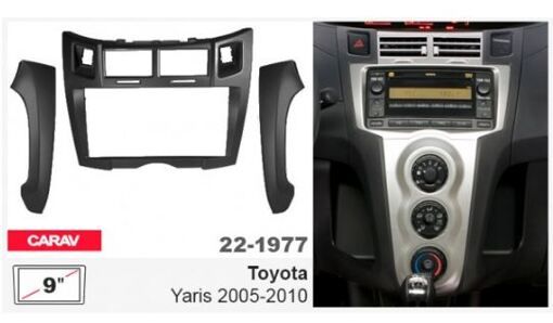 Рамка переходная Carav 22-1977 Toyota Yaris, Vitz, Platz