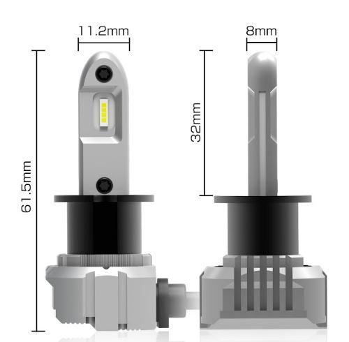 Лампы светодиодные ALed H3 6000K 15W H3A01 (2шт)