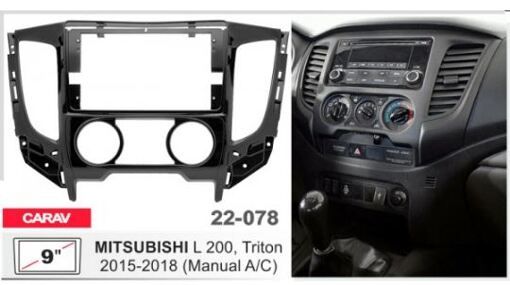 Рамка переходная Carav 22-078 Mitsubishi L200, Triton