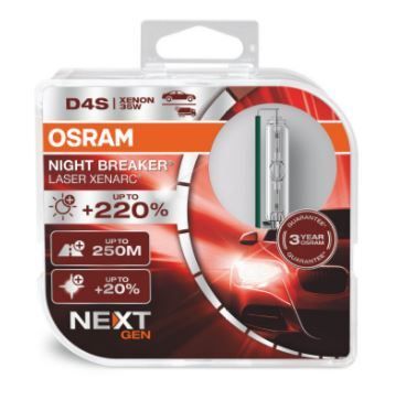 Лампа ксенонова Osram D4S 66440XNN- HCB Night Breaker Laser +220% 2шт