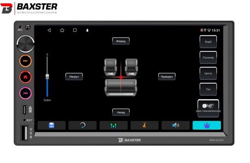 Мультимедіа 2-DIN Baxster BMS-B2301 Android 10 2/32