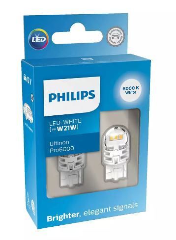 Габарит LED Philips W21W LED Ultinon Pro6000 11065CU60X2 White (2шт.)