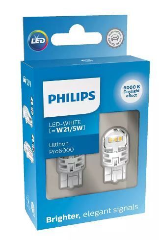 Габарит LED Philips W21/5W Ultinon Pro6000 11066CU60X2 White (2шт.)