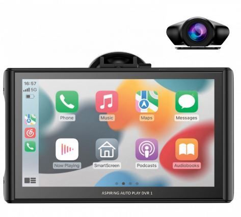 Монітор Aspiring Auto Play DVR 1, Magnet, CarPlay, Android auto
