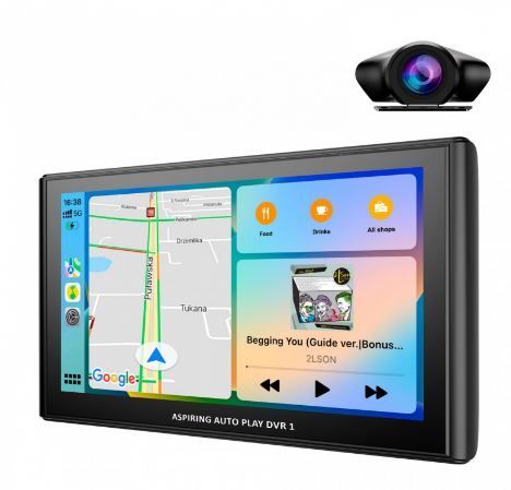 Монітор Aspiring Auto Play DVR 1, Magnet, CarPlay, Android auto