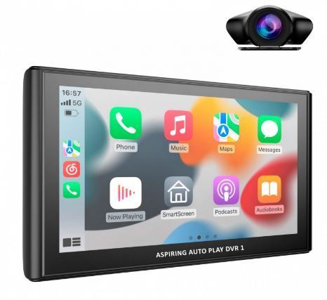 Монітор Aspiring Auto Play DVR 1, Magnet, CarPlay, Android auto
