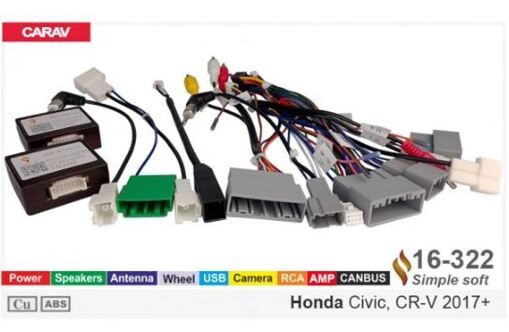 Переходник для магнитол 9&quot;, 10.1&quot; Carav 16-322 Honda Civic, CR-V