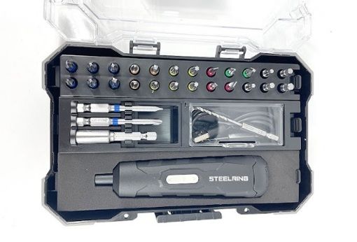 Аккумуляторная отвертка SteelRing ST-E30 с набором бит