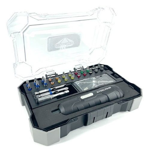 Аккумуляторная отвертка SteelRing ST-E30 с набором бит