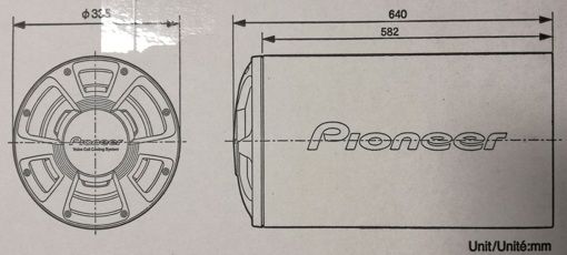 Сабвуфер Pioneer TS-WX306T