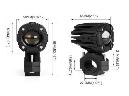 Светодиодная фара рабочего света Aled SLD B20 (2" для мотоциклов и авто) 2 шт.