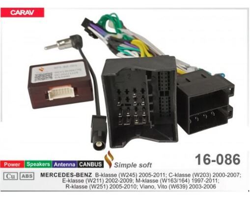 Переходник для магнитол 9&quot;, 10.1&quot; Carav 16-086 Mercedes