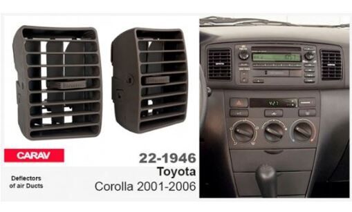 Дефлекторы воздуховодов Carav 22-1946 Toyota