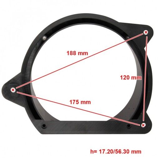 Проставки под динамики ACV 271040-06 для автомобилей Peugeot 207, 3008