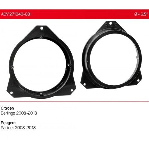 Проставки під динаміки ACV 271040-08 для автомобілів Citroen Berlingo, Peugeot Partner