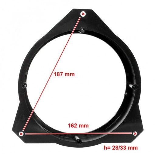 Проставки під динаміки ACV 271040-08 для автомобілів Citroen Berlingo, Peugeot Partner