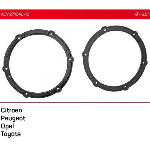 Проставки під динаміки ACV 271040-10 для автомобілів Citroen, Peugeot, Opel, Toyota