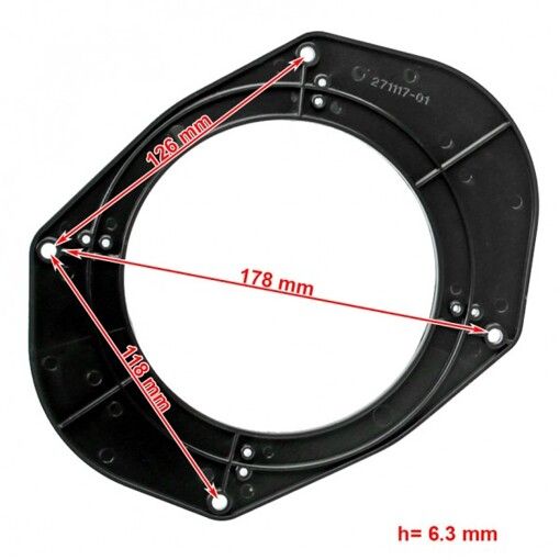 Проставки під динаміки ACV 271117-01 для автомобілів Ford, Peugeot