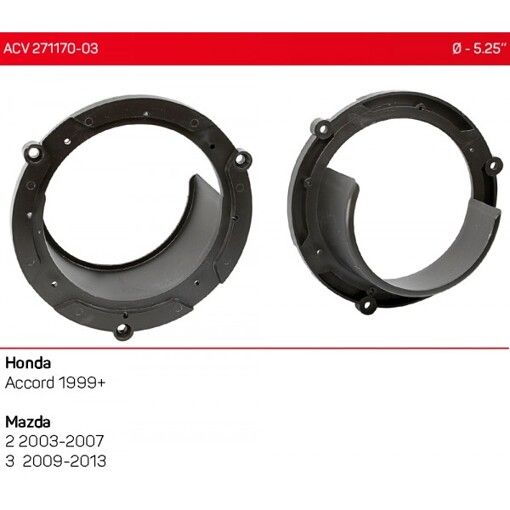 Проставки під динаміки ACV 271170-03 для автомобілів Honda Accord, Mazda 2, 3