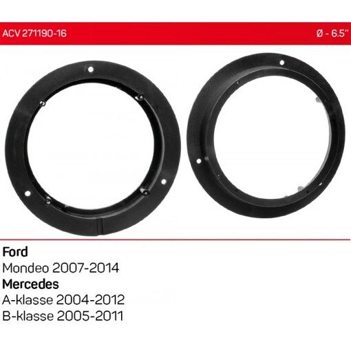 Проставки під динаміки ACV 271190-16 для автомобілів Ford Mondeo, Mercedes A-klasse, B-klasse