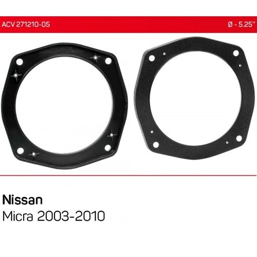 Проставки під динаміки ACV 271210-05 для автомобілів Nissan Micra