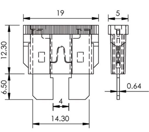 Запобіжники ATC 40A 1шт ACV 30.3920-40
