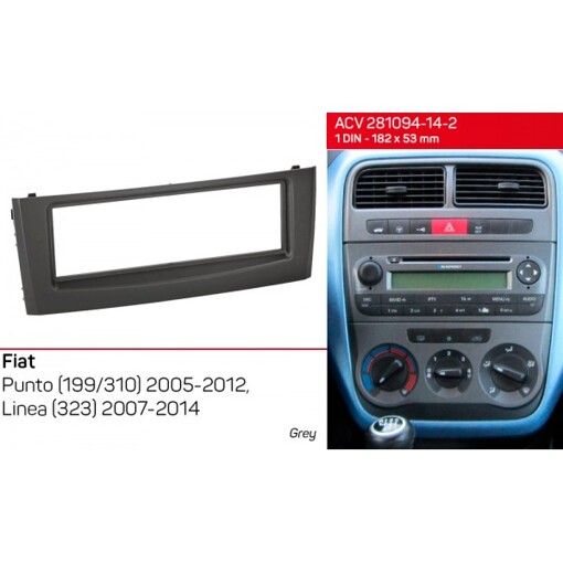 Рамка перехідна ACV 281094-14-2 FIAT Grande Punto, Linea