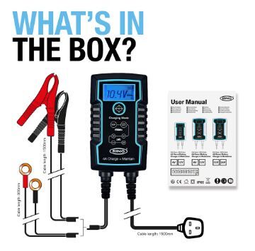 Интеллектуальное зарядное устройство RING RESC804 12В/6В, 4А