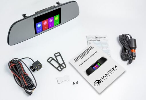 Зеркало-накладка заднего вида со встроенным двухканальным видеорегистратом Phantom RM-54 DVR Full HD
