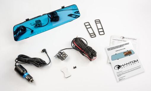 Зеркало-накладка заднего вида со встроенным двухканальным видеорегистратом Phantom RM-44 DVR Full HD