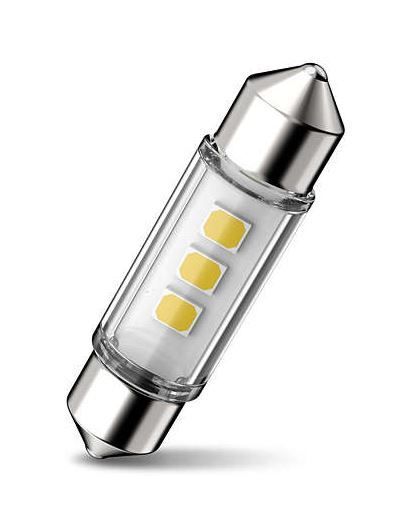 Габарит LED Philips White Ultinon Pro6000 12V C5W 38mm 4000K (1шт.) 11854WU60X1