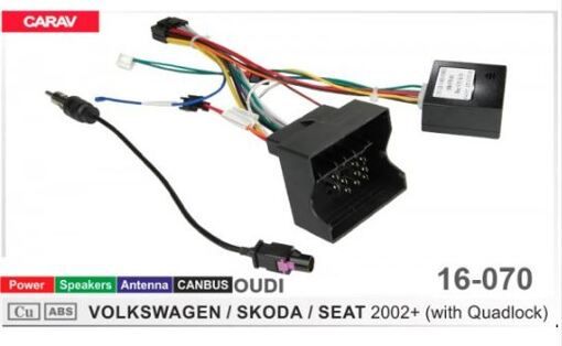 Переходник для магнитол 9&quot;, 10.1&quot; Carav 16-070 Volkswagen, Audi, Skoda, Seat