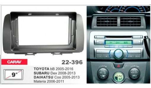 Рамка перехідна Carav 22-396 Toyota bB, Subaru Dex, Daihatsu Materia