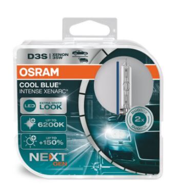 Лампа ксенонова Osram D3S 35W PK32D-5 Cool Blue Intense Next Gen +150% 2 лампи (66340CBN)