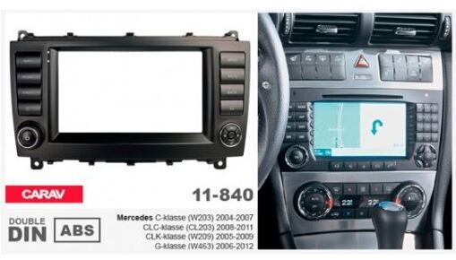 Рамка переходная Carav 11-840 Mercedes W203, CL203, W209, W463