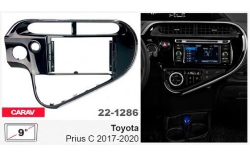 Рамка переходная Carav 22-1286 Toyota Prius C