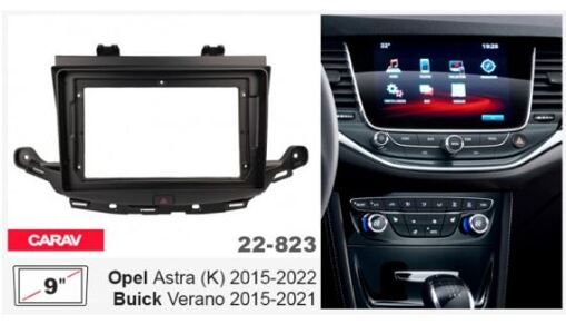 Рамка перехідна Carav 22-823 Opel Astra