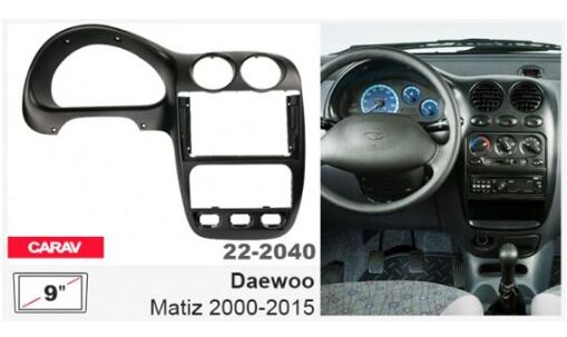Рамка перехідна Carav 22-2040 Daewoo Matiz