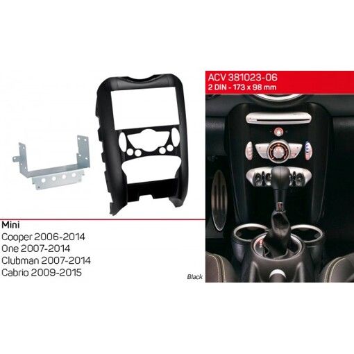 Рамка перехідна ACV 381023-06 Mini R55, R56, R57