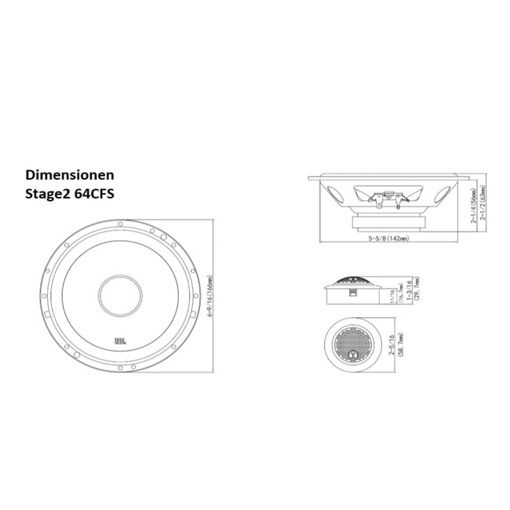 Акустика JBL STAGE2 64CFS