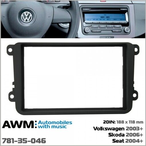 Рамка перехідна AWM 781-35-046 VW, Skoda, Seat