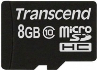 Карта пам'яті Transcend microSDHC 8 GB card Class 10