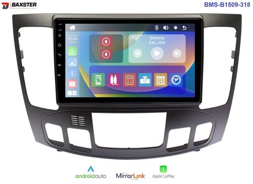 Штатна магнітола Baxster BMS-B1509-318 Hyundai Sonata 08-10 (клімат)