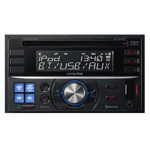 2-DIN CD/MP3-ревісер Alpine CDE-W235BT