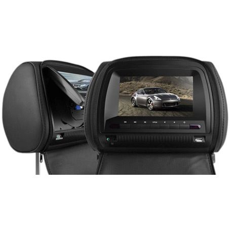 Комплект мониторов-подголовников с чехлом Clayton SM-860HD BL