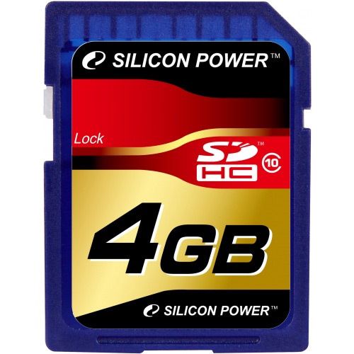 Карта пам'яті Silicon Power SD 4 GB class 10